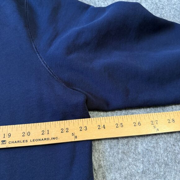 Lacoste Pullover Embossed Logo Cotton Sweater Size XL Long Sleeve Blue - Picture 7 of 9